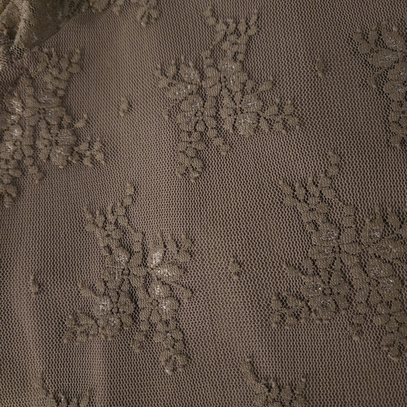 Madden Girl Medium Babydoll Brown Lace Sleeveless Top Floral Embroidery Y2k Vtg - Picture 8 of 11